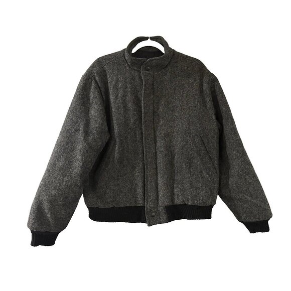 Catalina Other - VTG Original Varsity By Catalina Mens Sz 40 M Wool Gray Bomber Jacket Coat USA